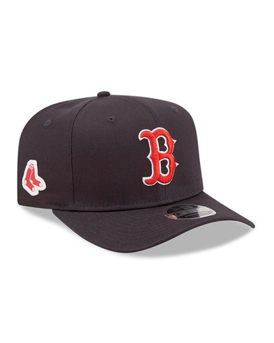 Casquette New Era 9FIFTY Stretch Snap Cap Boston Red Sox MLB Logo Navy