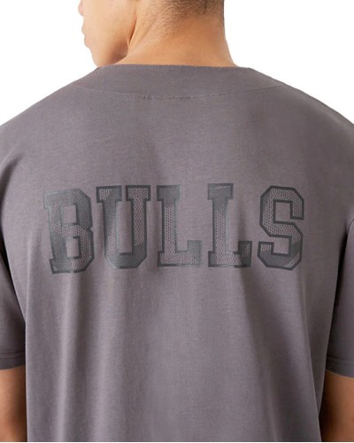 Chemise de baseball New Era grise des Chicago Bulls