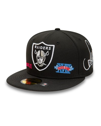 Casquette New Era 59FIFTY Fitted Las Vegas Raiders Historic Champs Noir