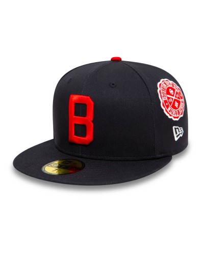 Casquette New Era 59FIFTY Boston Red Sox Cooperstown Patch Bleu Marine