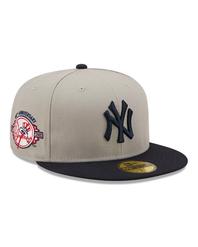 Casquette New Era 59FIFTY New York Yankees MLB Side Patch Gris