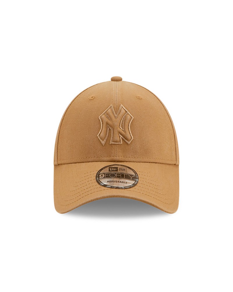 Casquette camel chiné 9FORTY New York Yankees Laine aspect liège