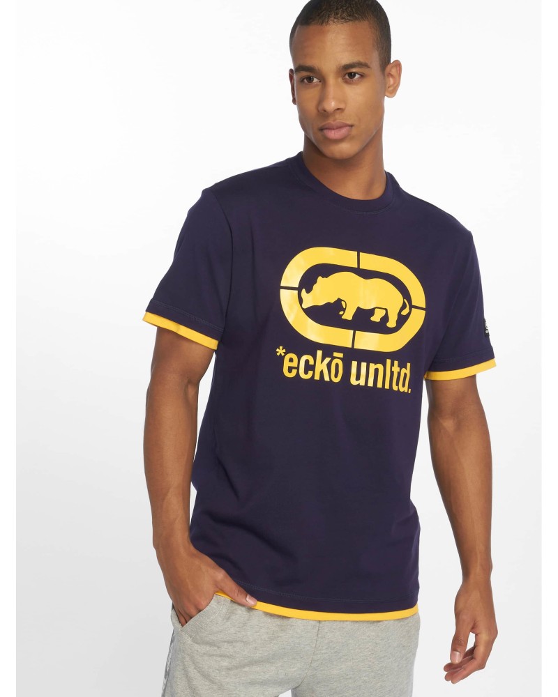 T-Shirt Ecko Unltd Classic Logo Rhino bleu