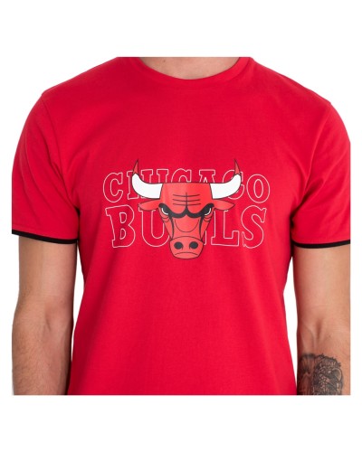 T-Shirt New era Chicago Bulls Graphic Rouge