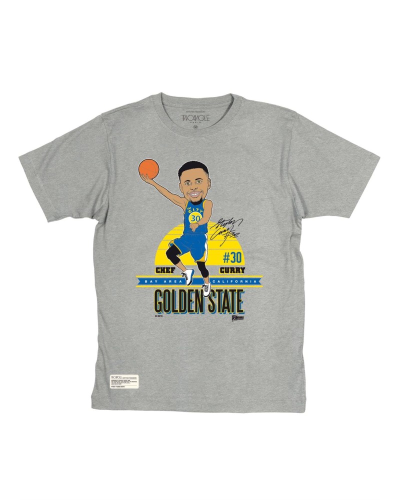 T-shirt Two angle Gostate Chef Curry Gris