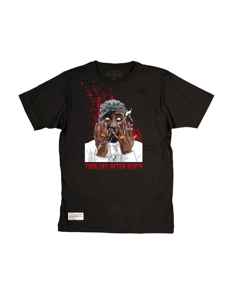T-shirt Two angle Thug Life After Death Gopac Noir