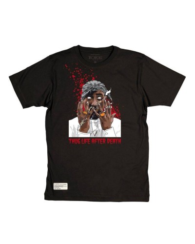 T-shirt Two angle Thug Life After Death Gopac Noir