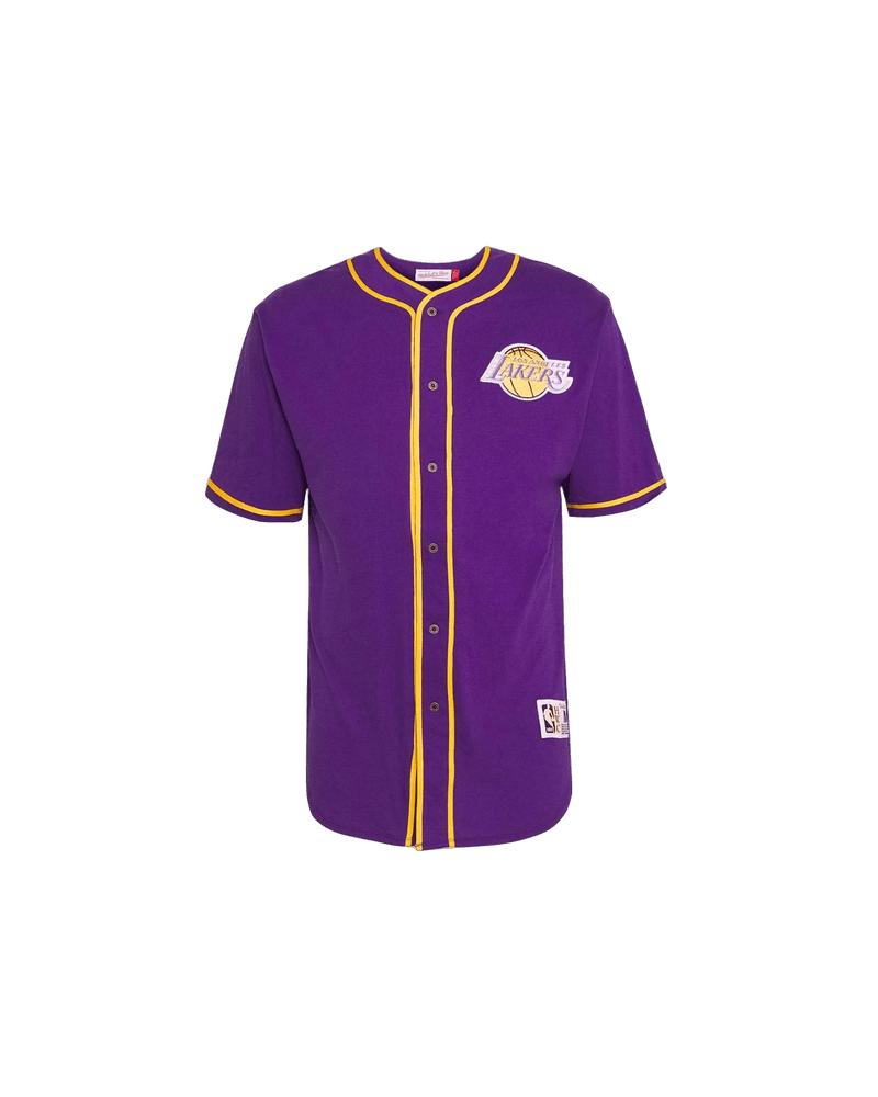 Chemise Mitchell & Ness Cotton Button Front L.A. lakers