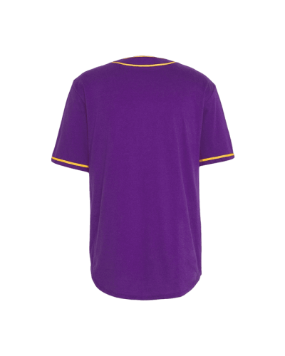 Chemise Mitchell & Ness Cotton Button Front L.A. lakers