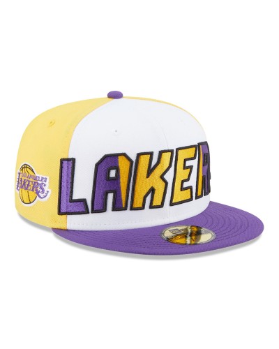 Casquette New Era 59FIFTY Fitted LA Lakers NBA Back Half Violet