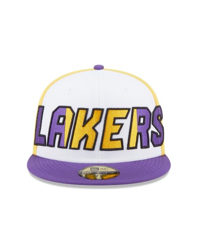 Casquette New Era 59FIFTY Fitted LA Lakers NBA Back Half Violet