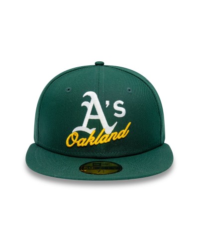 Casquette New Era 59FIFTY Fitted Oakland Athletics Dual Logo Vert