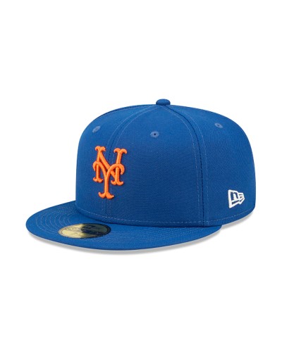 Casquette New Era 59FIFTY Fitted MLB New York Mets Citrus Pop Royal Blue