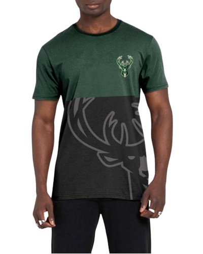 T-shirt Milwaukee Bucks Colour Block noir