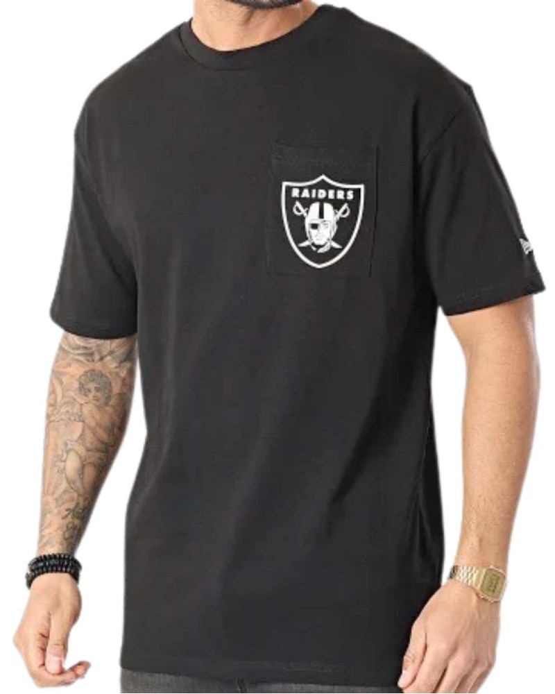 T-Shirt à Poche New Era Las Vegas Raiders NFL Box Logo