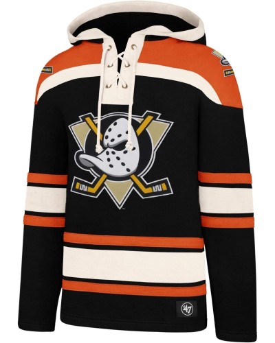 Sweat à capuche '47 Brand Superior Lacer Heavy NHL Anaheim Ducks