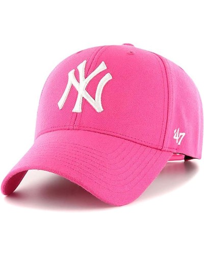Casquette 47 Brand New York Yankees Snapback Cap MVP MLB MAGENTA