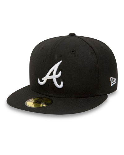 Casquette New era 59FIFTY Fitted Atlanta Braves Noir