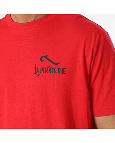T-Shirt La piraterie Oversize Large LPNJF Rouge Noir