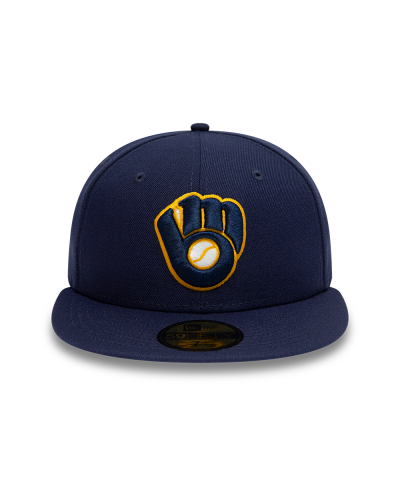Casquette New Era 59FIFTY Fitted Milwaukee Brewers AC Perf Navy