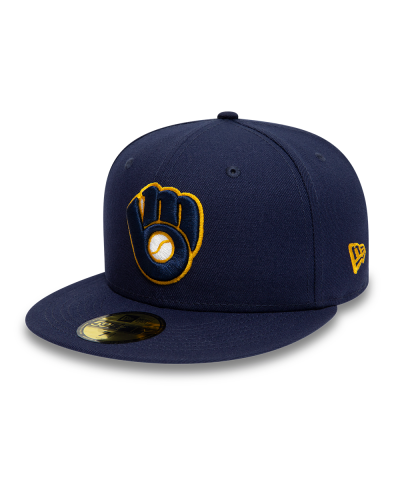 Casquette New Era 59FIFTY Fitted Milwaukee Brewers AC Perf Navy