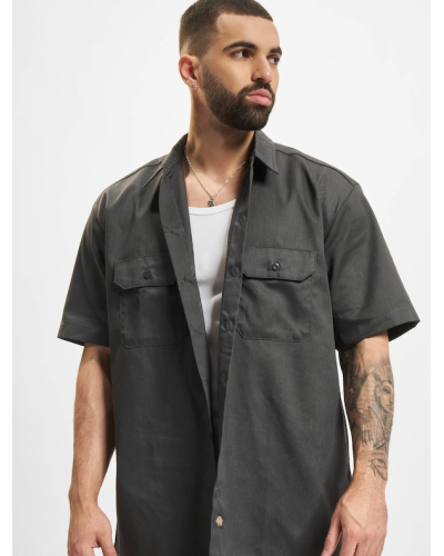 Chemise Dickies Work À Manches Courtes Gris