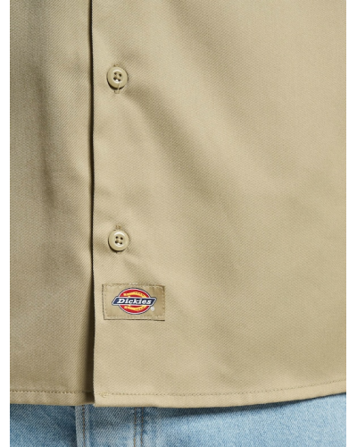 Chemise Dickies Work À Manches Courtes Beige