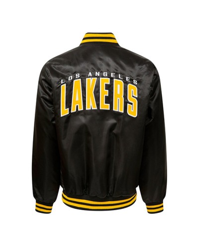 Bomber New Era Noir LA Lakers Wordmark