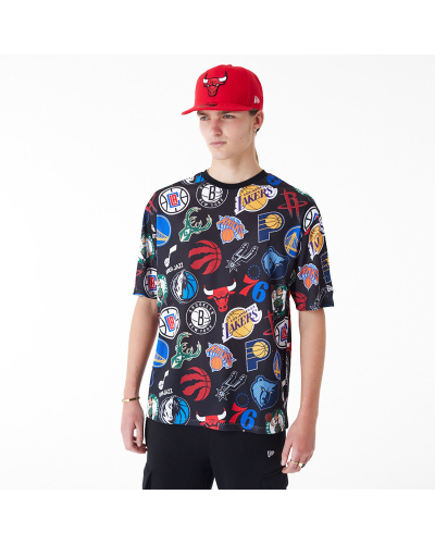 T-shirt New era en Mesh Oversize NBA All Over Print