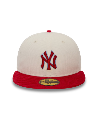 Casquette New Era 59FIFTY Fitted New York Yankees MLB Velours Côtelé