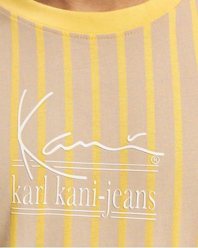 T-Shirt Karl Kani Signature Stripe beige