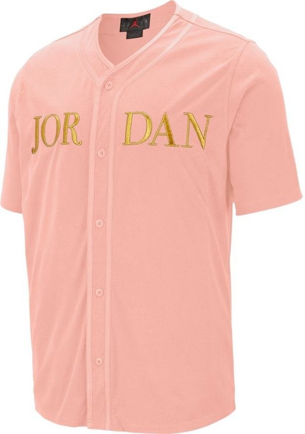 Chemise Base Ball Air Jordan Remastered Rose