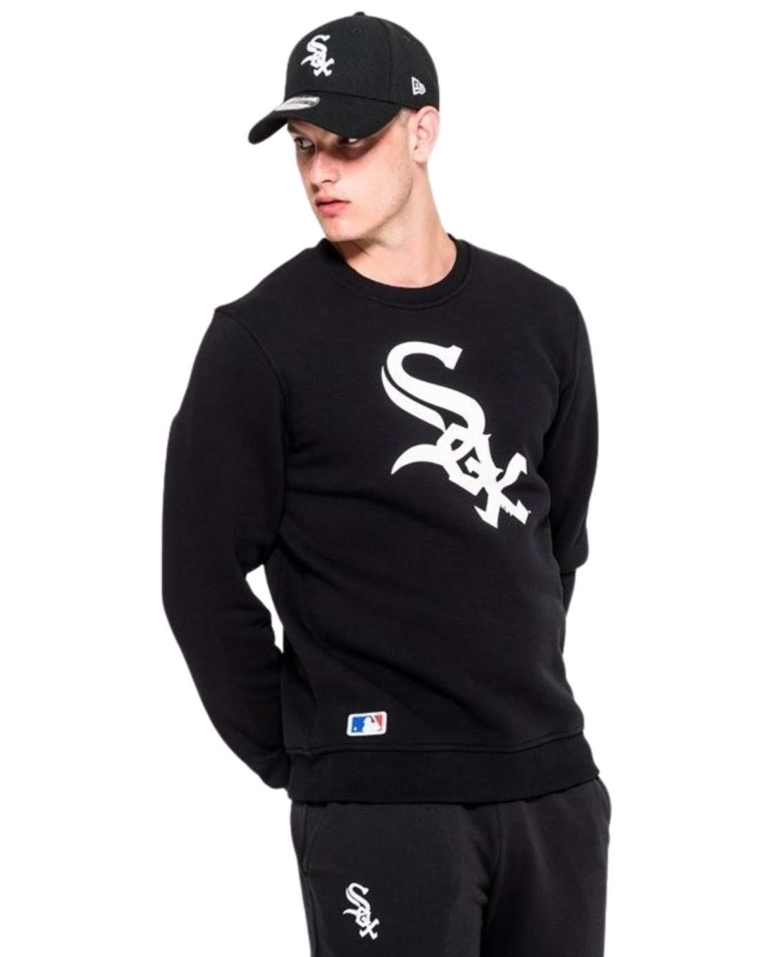 Sweat Crewneck New era Chicago White Sox MLB Team Logo Noir