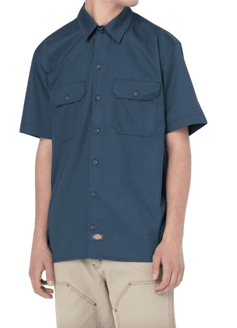 Chemise Dickies Work À Manches Courtes bleu