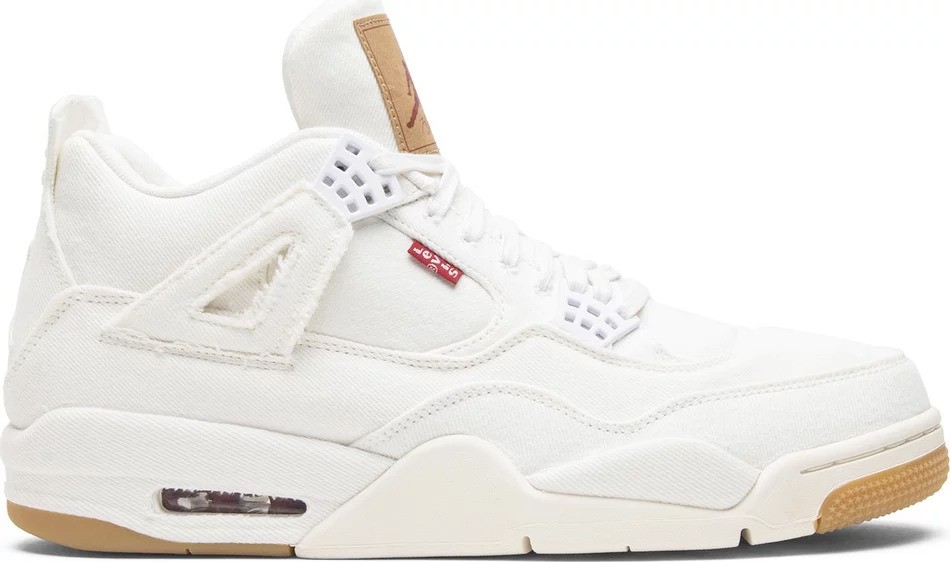 Levi's x Air Jordan 4 Retro 'White Denim'