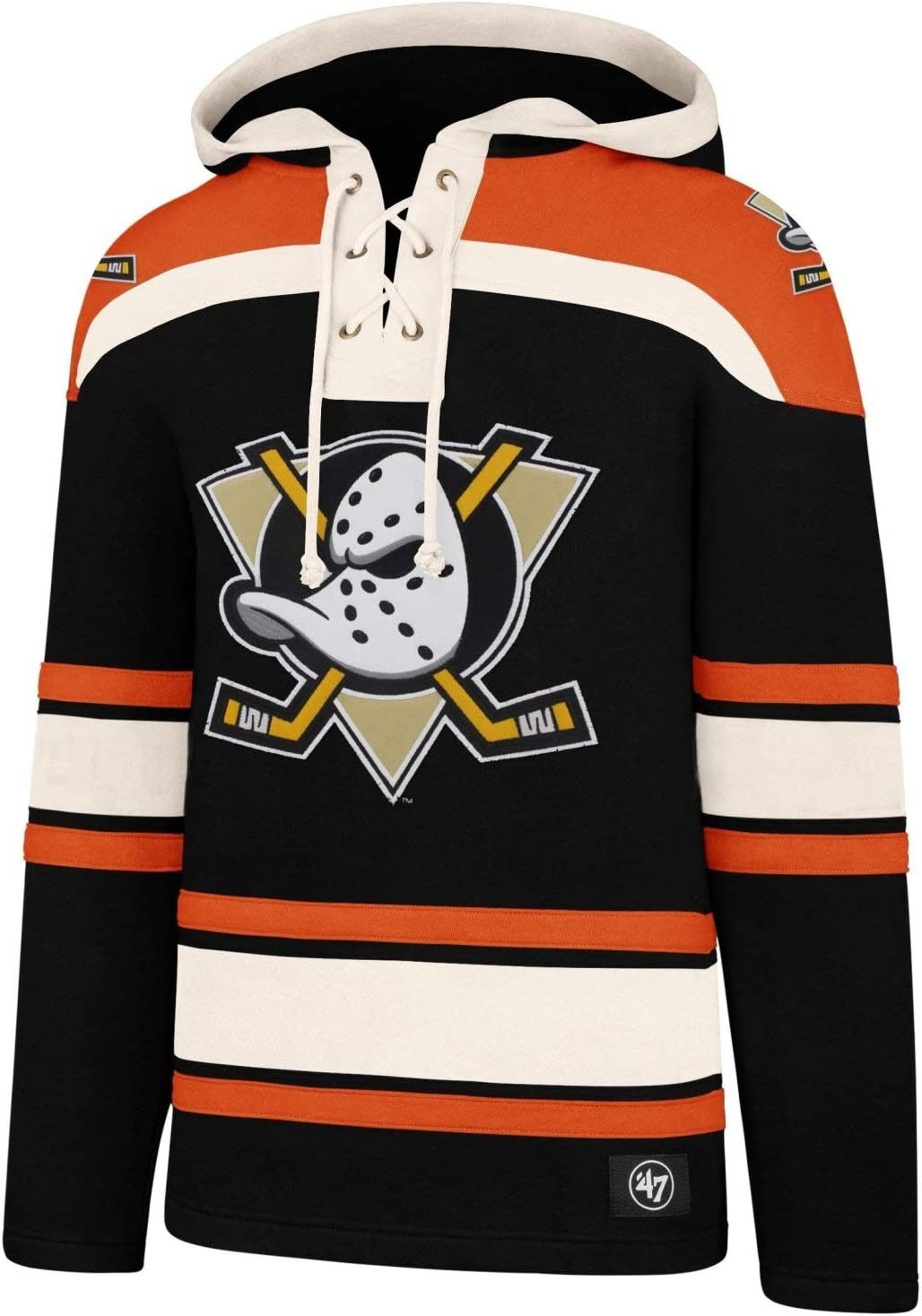 Sweat à capuche '47 Brand Superior Lacer Heavy NHL Anaheim Ducks