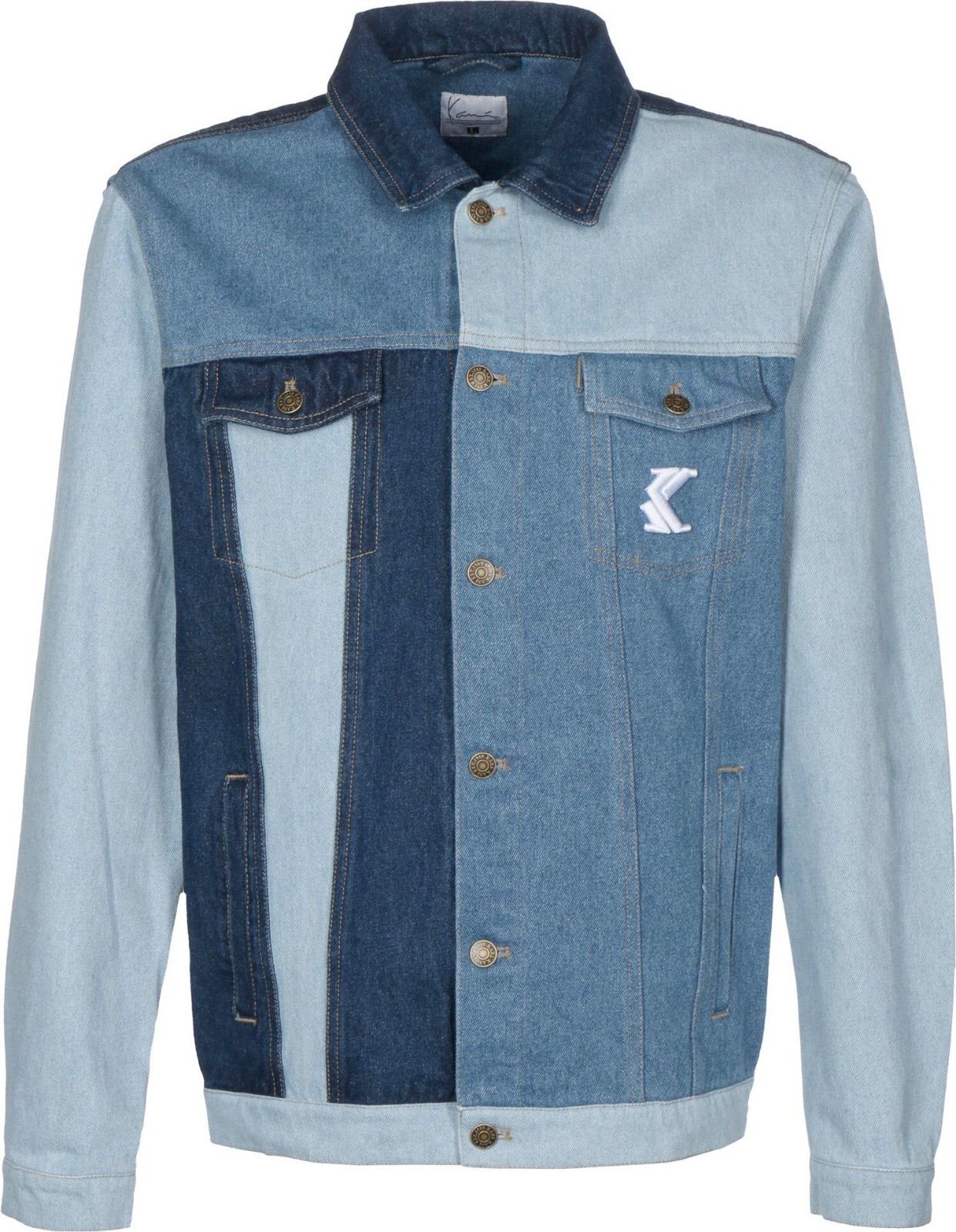 Veste en Jean Karl Kani OG Rinse Block Denim Trucker