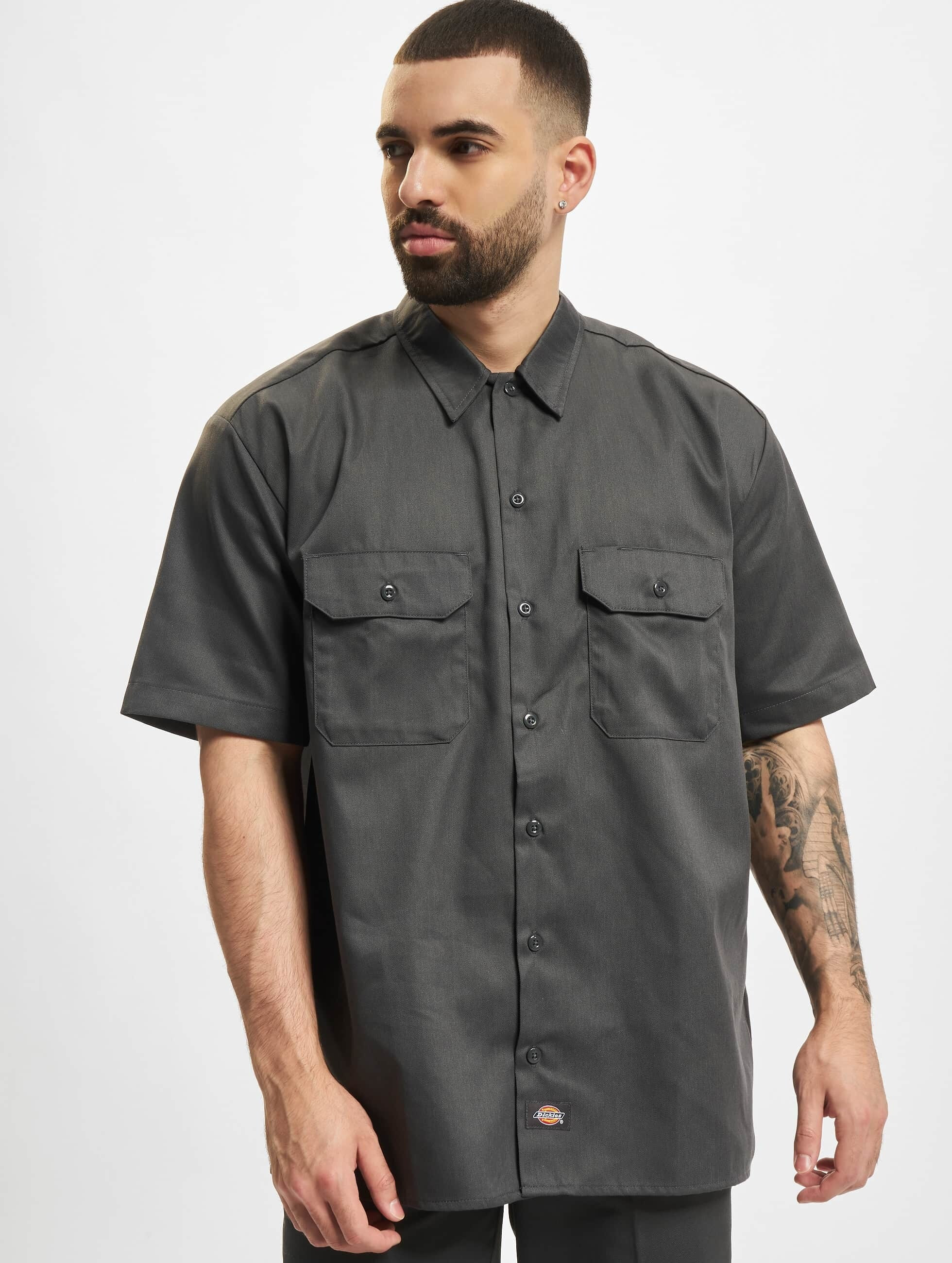 Chemise Dickies Work À Manches Courtes Gris