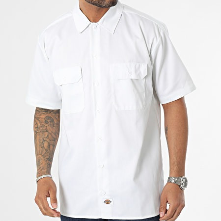Chemise Dickies Work À Manches Courtes Blanche