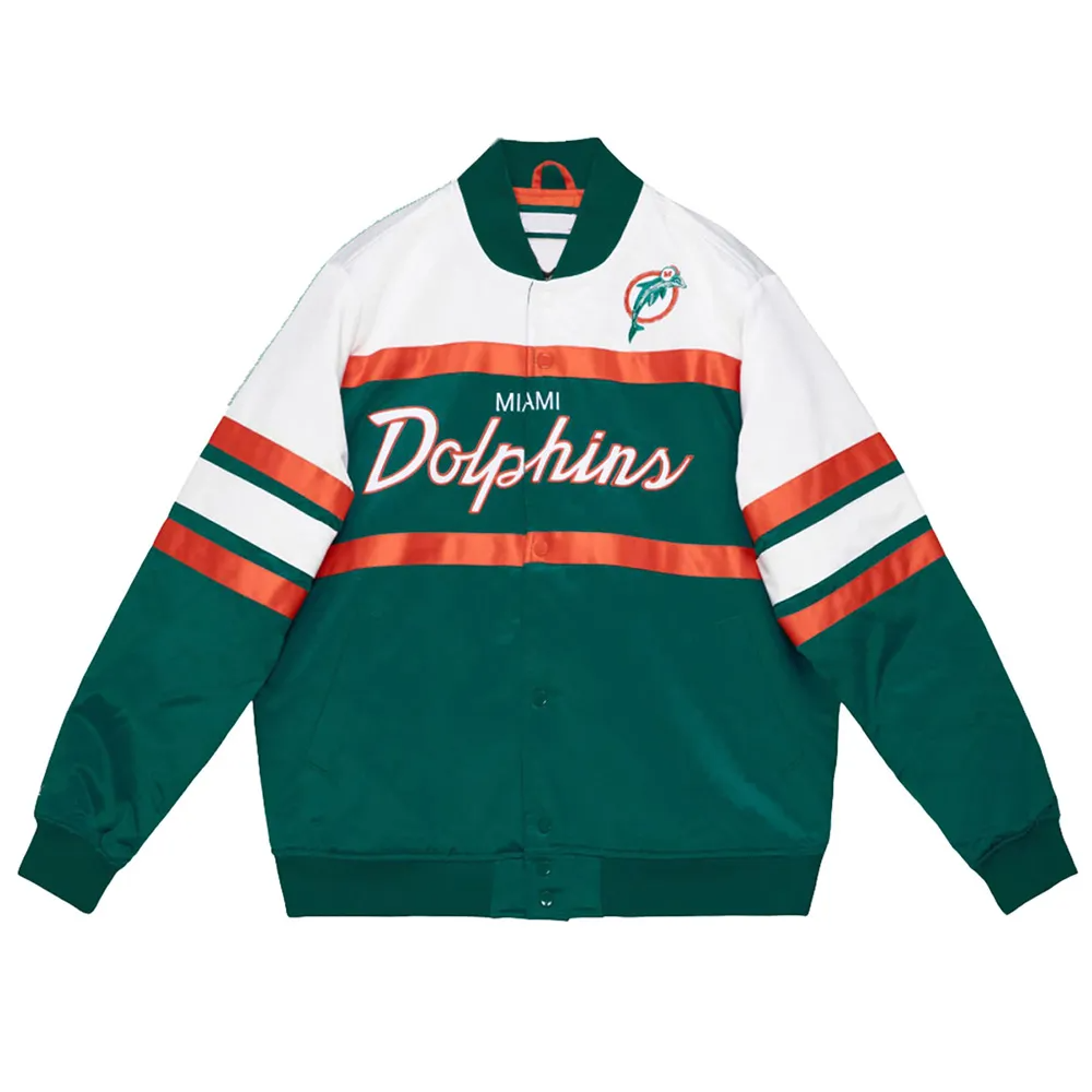 BOMBER NFL SPECIAL SCRIPT HEAVYWEIGHT SATIN DOLPHINS