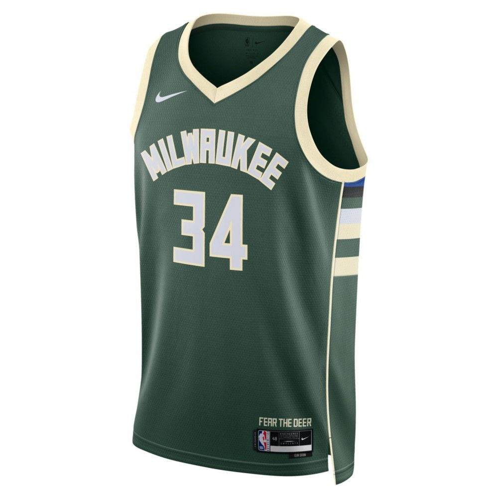 Maillot Nike NBA Giannis Antetokounmpo Milwaukee Bucks Icon Edition