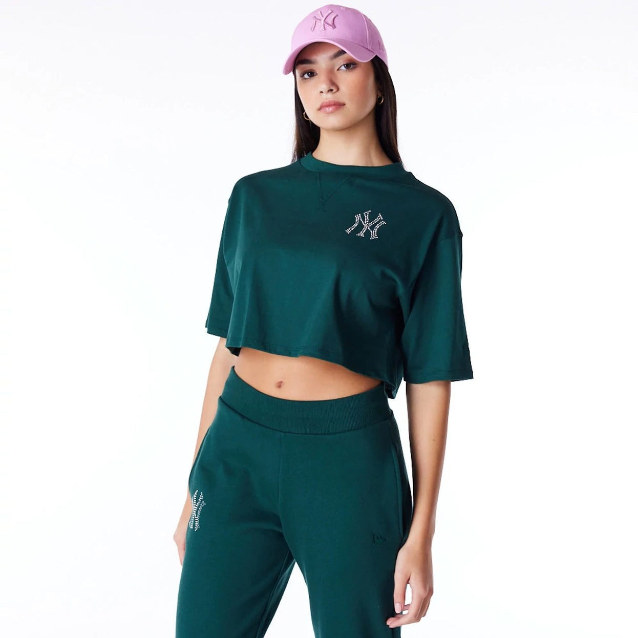 Crop Top New era New York Yankees MLB Diamante