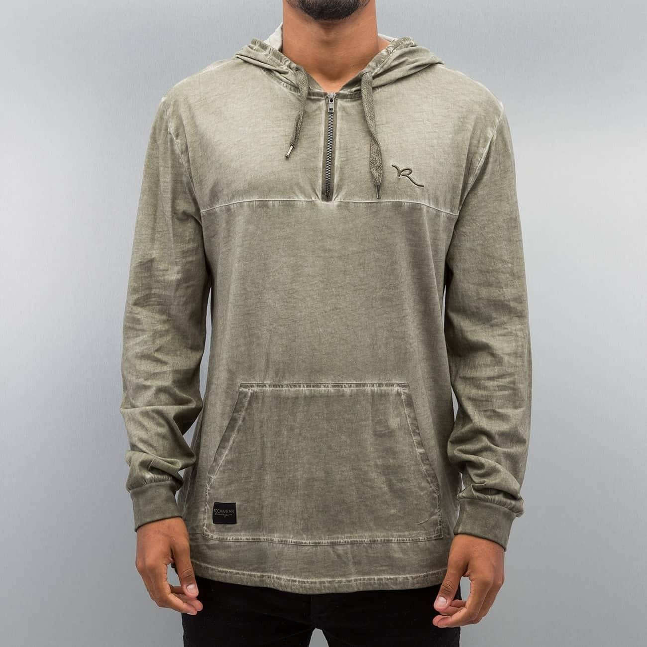 Sweat à capuche Rocawear small Logo khaki