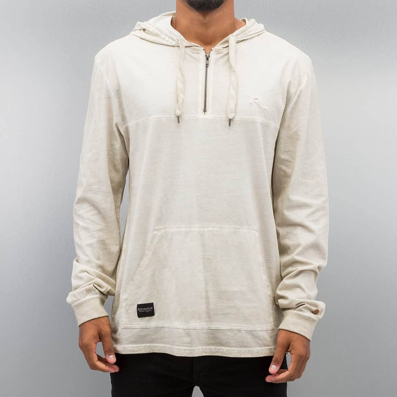 Sweat à capuche Rocawear small Logo beige
