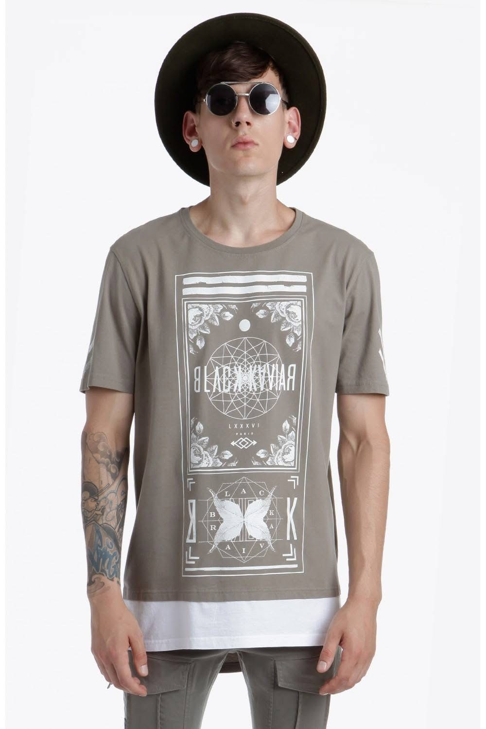 T-shirt oversize Black Kaviar Gream Kaki