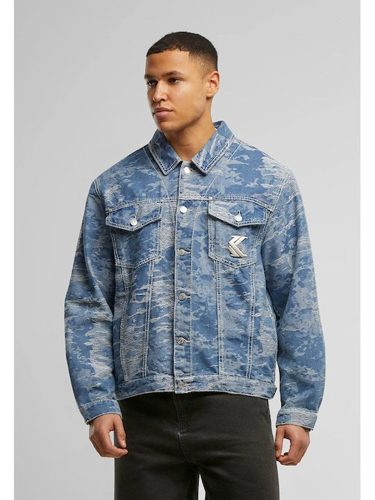 Veste Jeans Denim Karl kani OG Distress Camo Oversized