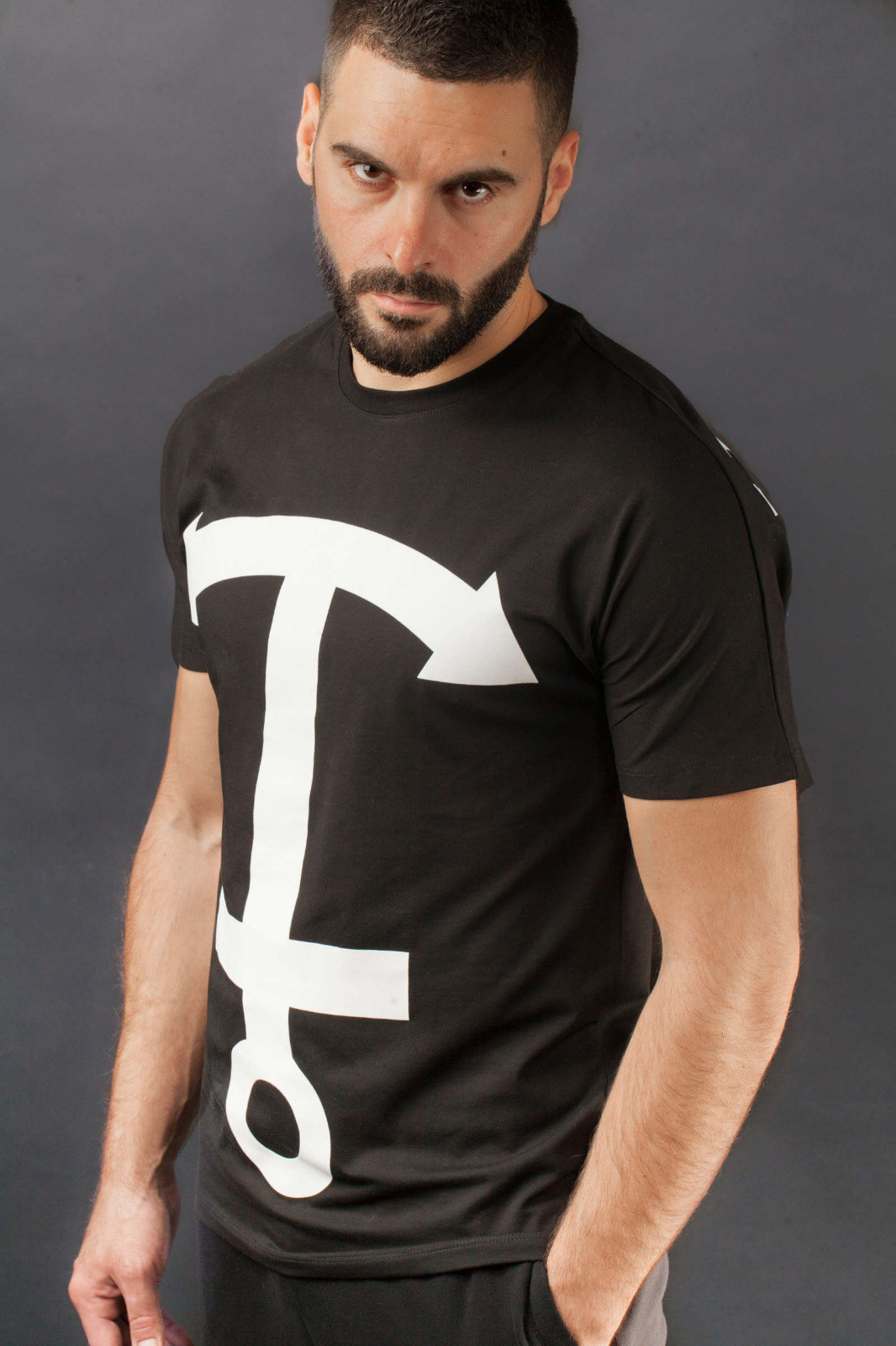 T-Shirt La Piraterie Ancre Noir