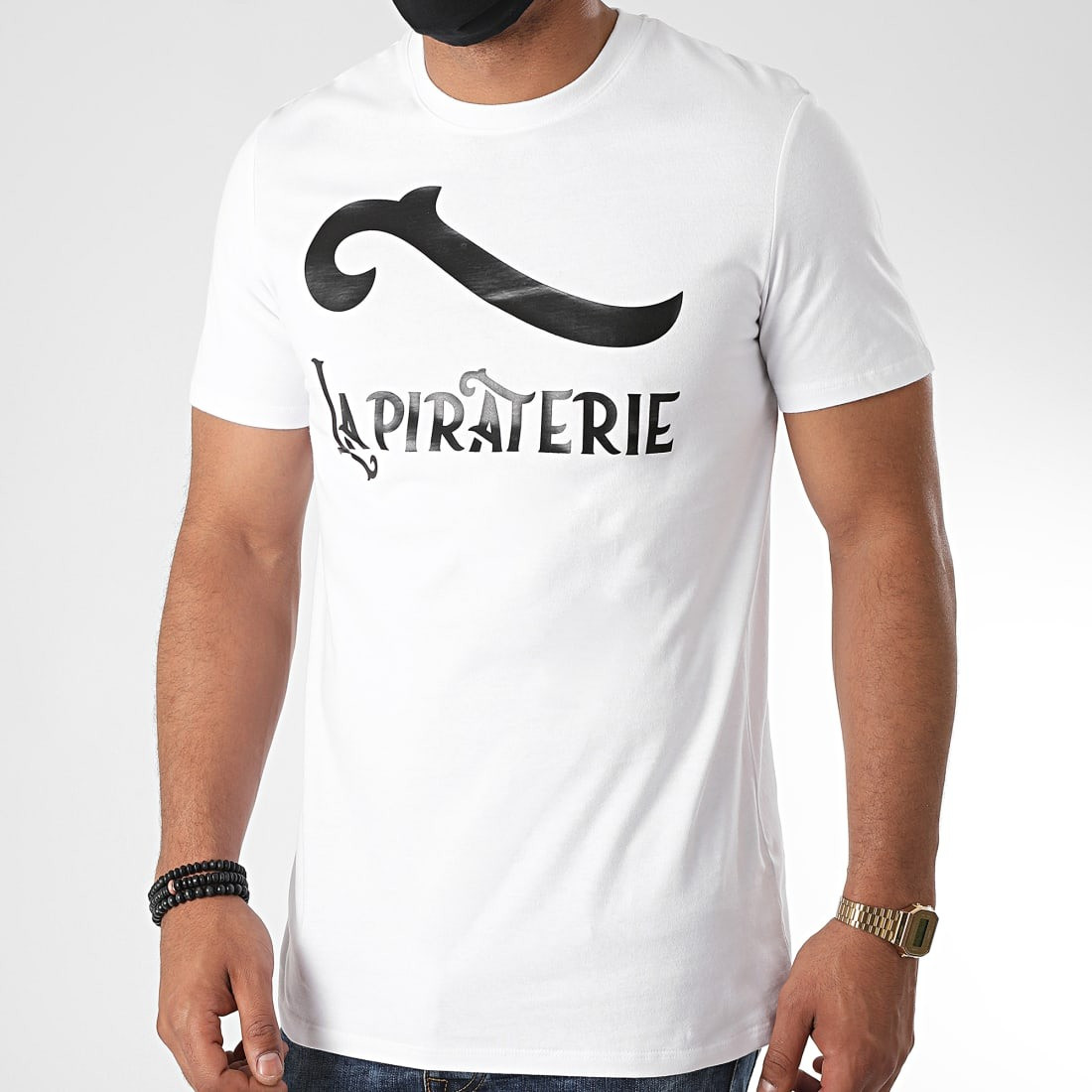 T-Shirt La Piraterie Outlaw Blanc