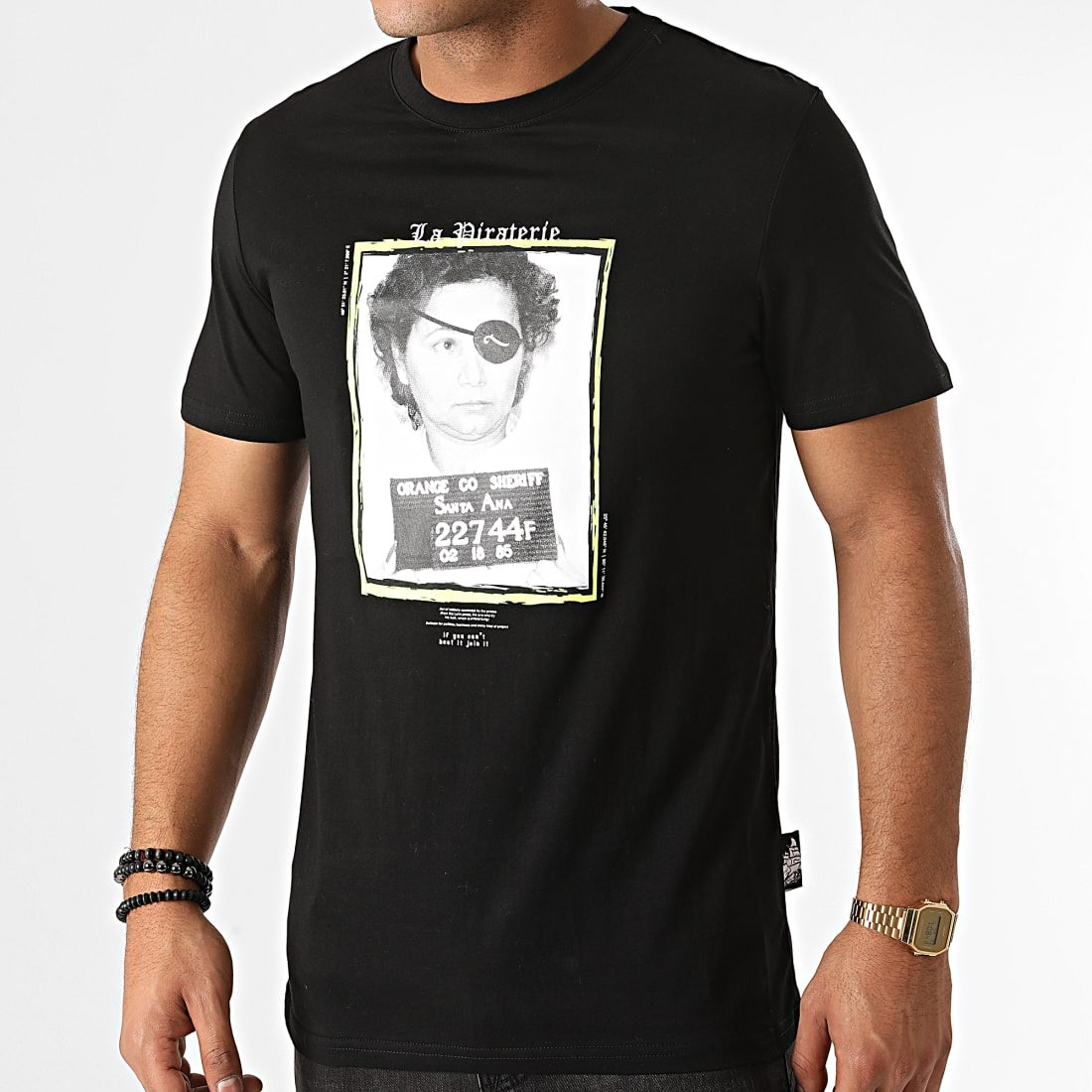T-Shirt  La piraterie Madrina Noir