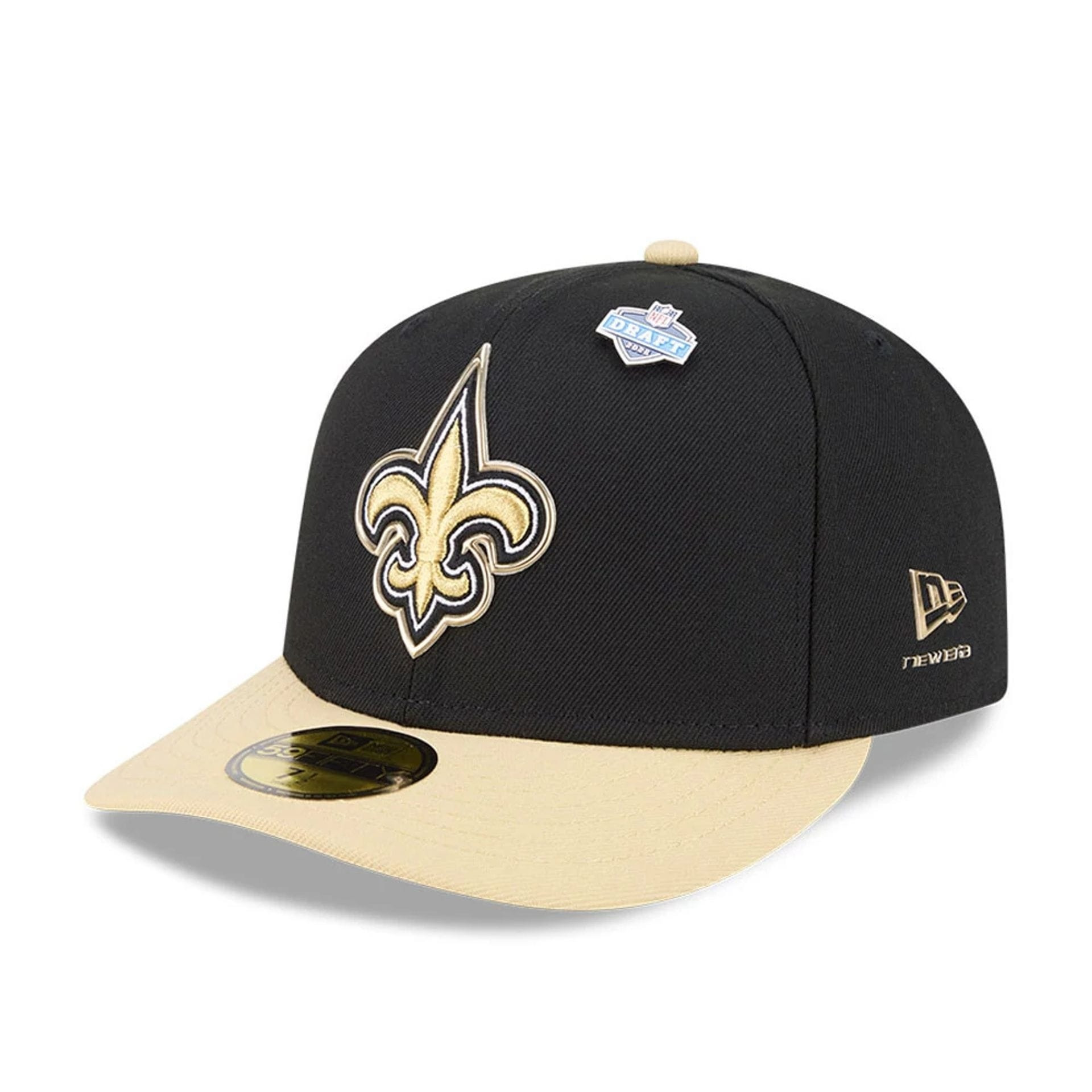 Casquette New Era 59FIFTY Fitted Draft 2026 New Orleans Saints NFL Noir